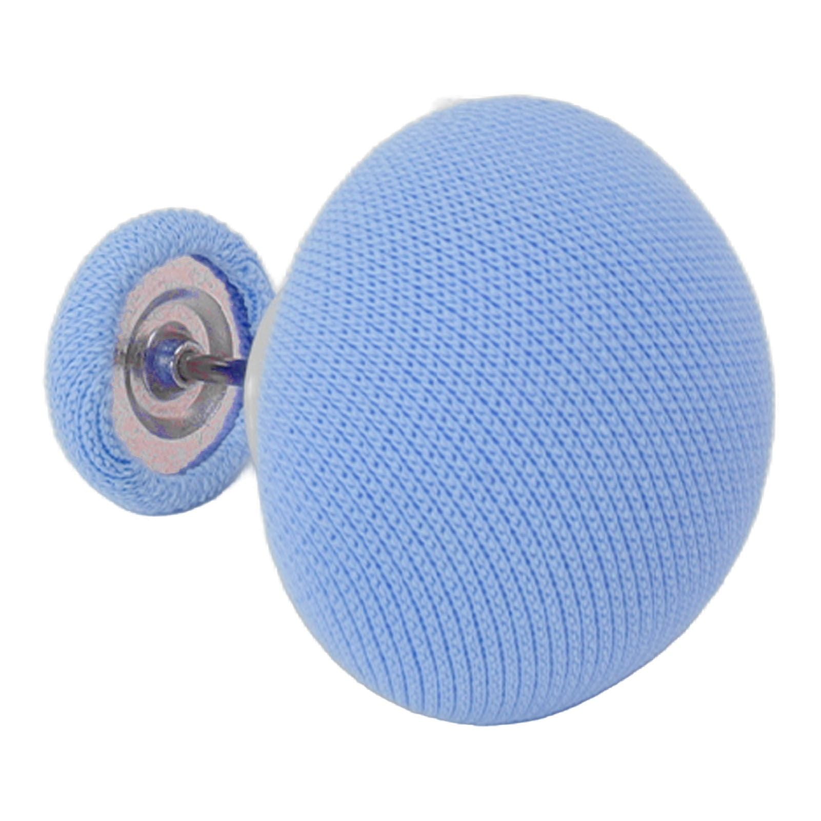Blue Donna cover fixing clips with a rounded design, ideal for securing quilts and cushions.